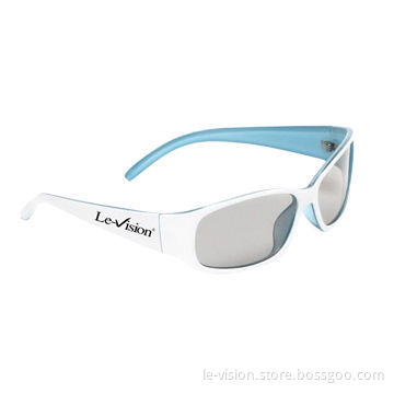 Le-Vision Supply Passive 3D Glasses for Cinema Silver ScreenNew